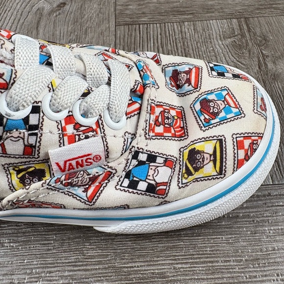 Vans x (Where’s Waldo?) Postage Toddler Size 6.5 Sneakers Shoes All Over Print - Picture 12 of 14
